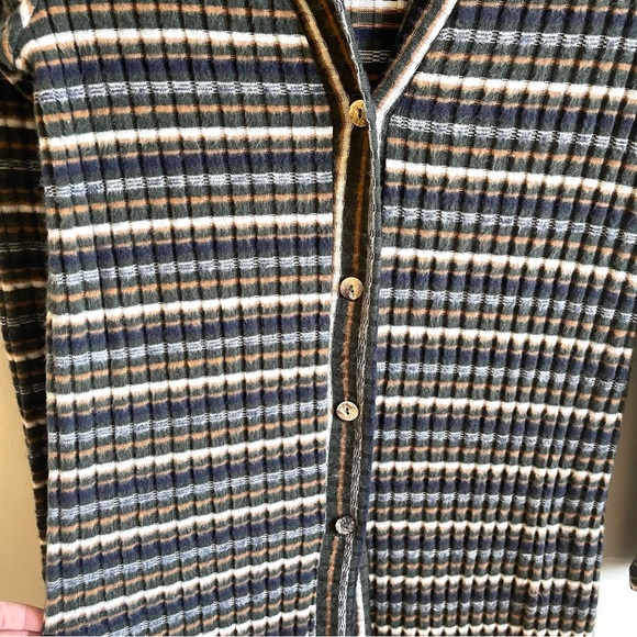 NWT Coin 1804 Long Striped Duster Cardigan - Picture 4 of 5